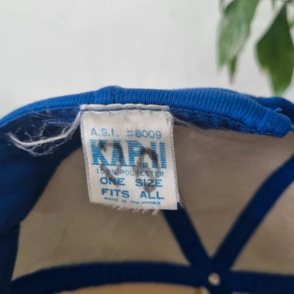 Vintage American Trucker Hat Snapback cap one size adjustable O'Neil lumber company blue white
