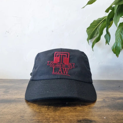 Vintage American Baseball Hat Snapback cap one size adjustable black Law school class of 75