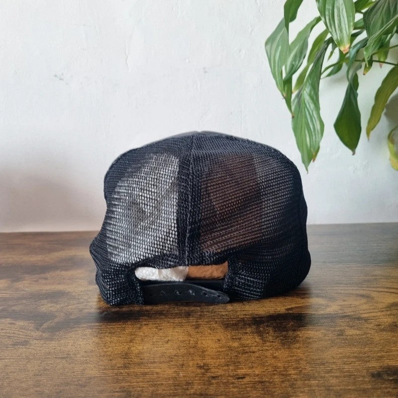 Vintage American Trucker Hat Snapback cap one size adjustable black Chevrolet car dealer