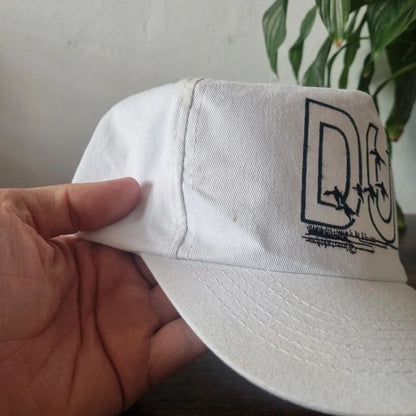 Vintage American Trucker Hat Snapback cap one size adjustable white Ducks Unlimited