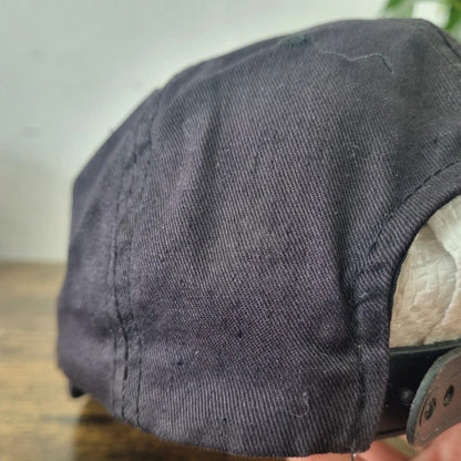 Vintage American Trucker Hat Snapback cap one size adjustable faded black GE supply