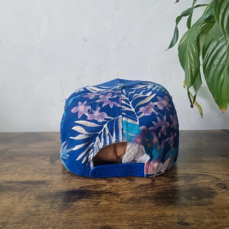 Vintage American Trucker Hat Snapback cap one size adjustable blue Hawaii hang loose