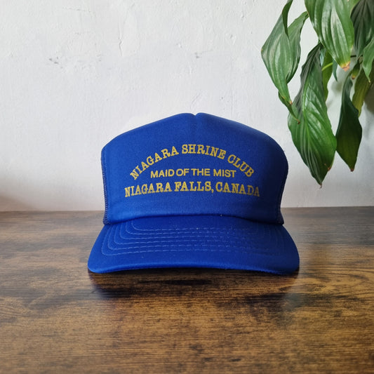 Vintage American Trucker Hat Snapback cap one size blue Niagara shrine club