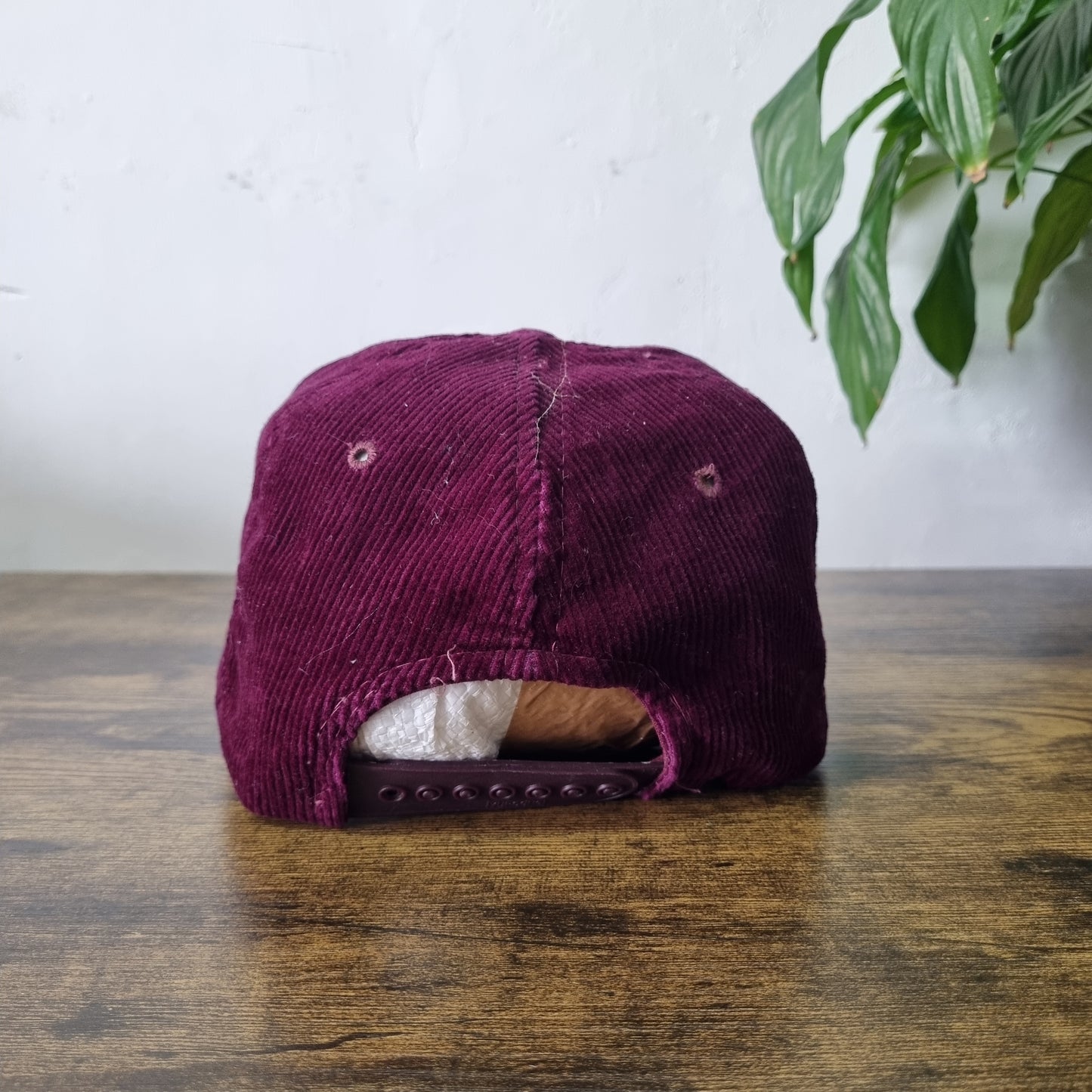 Vintage American Trucker Hat Snapback cap one size burgundy breckenridge