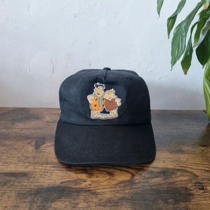 Vintage American Baseball Hat Snapback cap one size adjustable Flintstones black