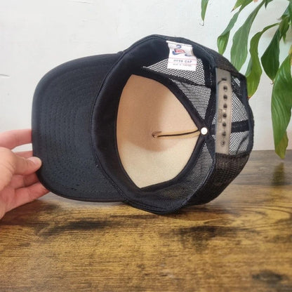 Vintage American Trucker Hat Snapback cap one size adjustable black route 66 new mexico