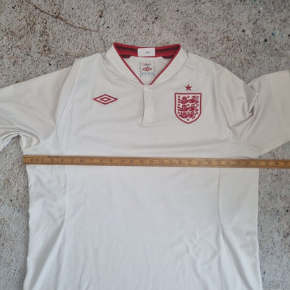Umbro ENGLAND JERSEY FOOTBALL SHIRT 2012 SIZE 48 - White - Size XL