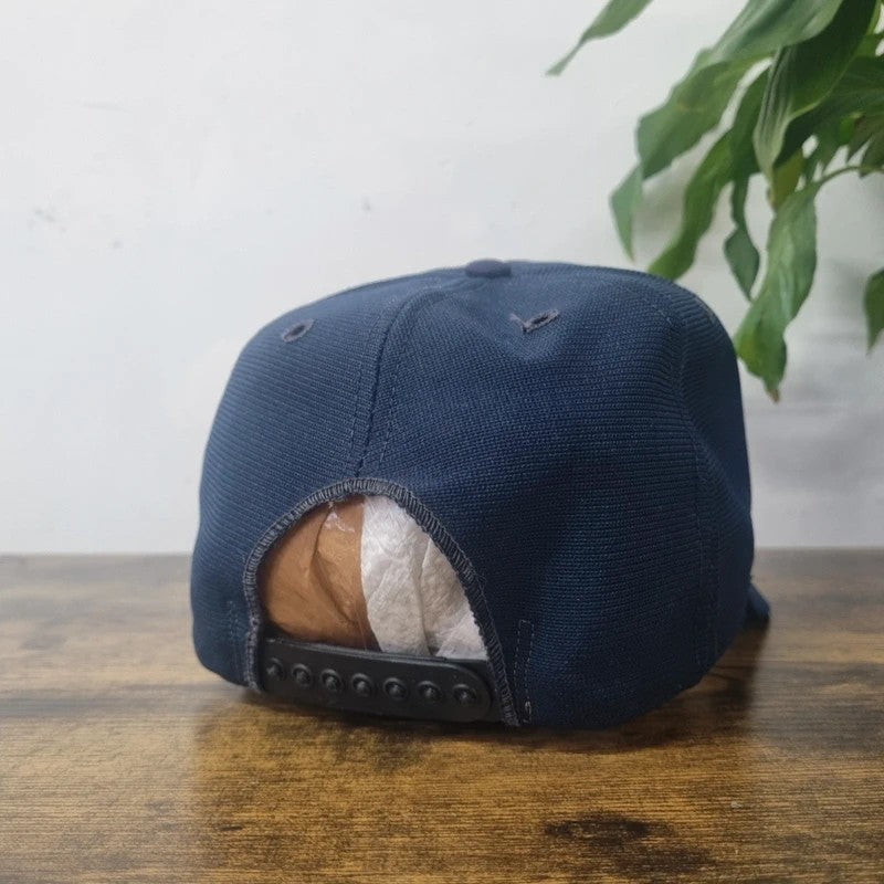Vintage New Era Baseball Hat Snapback cap one size adjustable navy uss missouri