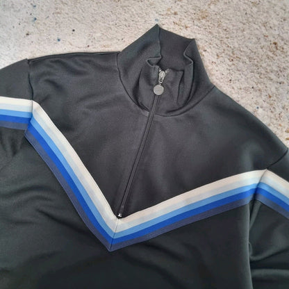 Vintage Nike 1/4 Zip Jumper Mens Large Black Pullover Sweater