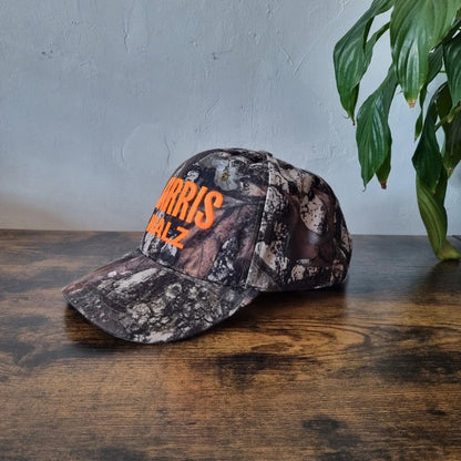 Vintage American Baseball Hat Snapback cap one size adjustable Harris Walz brown realtree