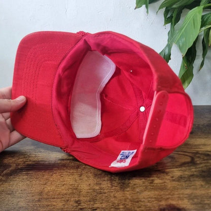 Vintage American Trucker Hat Snapback cap one size adjustable red Al's Marine