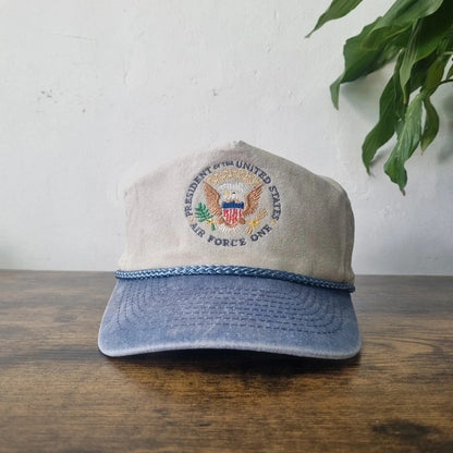 Vintage American Baseball Hat Snapback cap one size president of united states air foce one