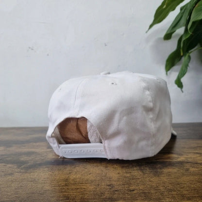 Vintage American Trucker Hat Snapback cap one size adjustable white Frank's Auto Glass