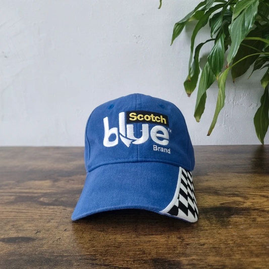 Vintage American nascar racing baseball Hat Snapback cap one size adjustable scotch blue