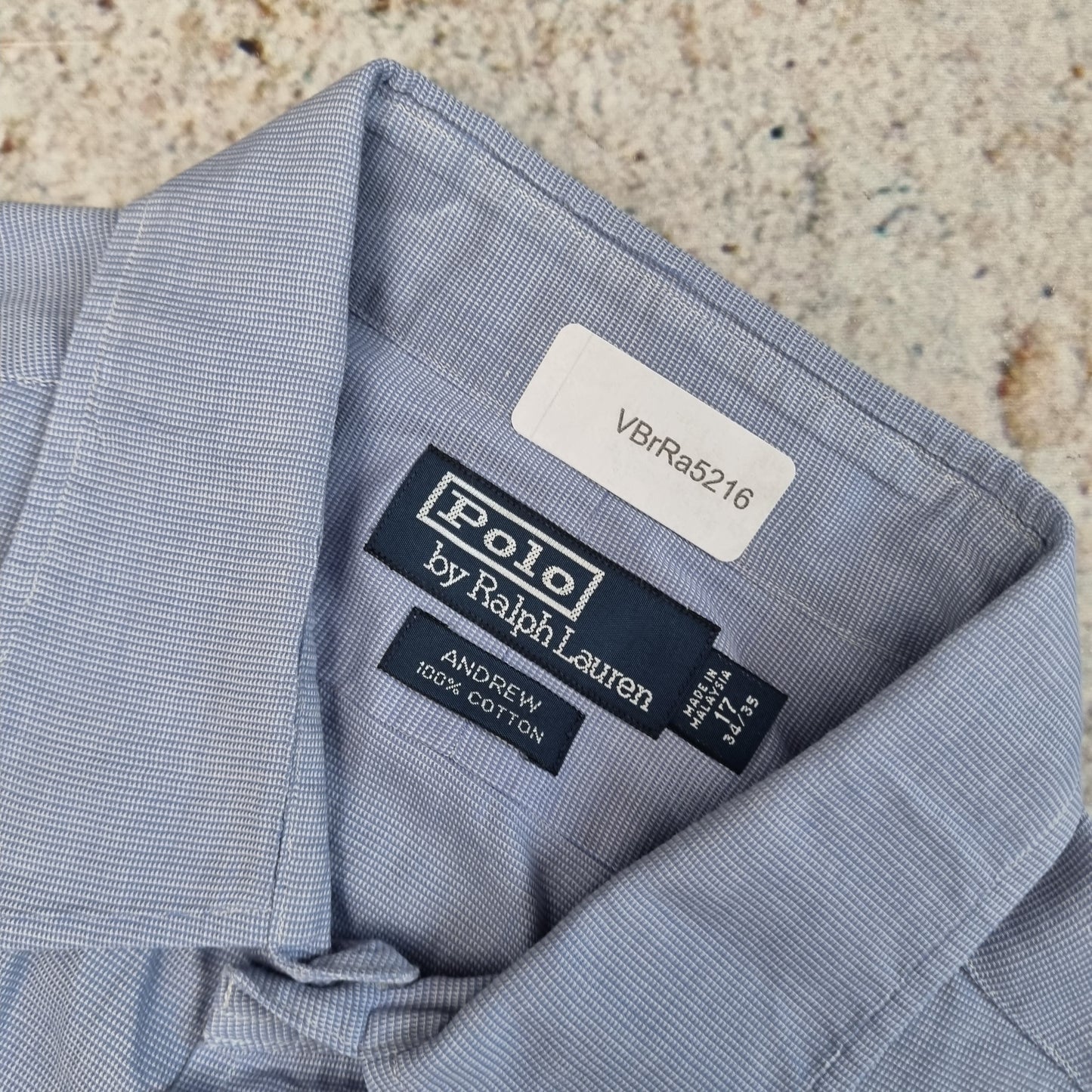 Polo Ralph Lauren SHIRT ANDREW 100% COTTON  - Blue - Size 17