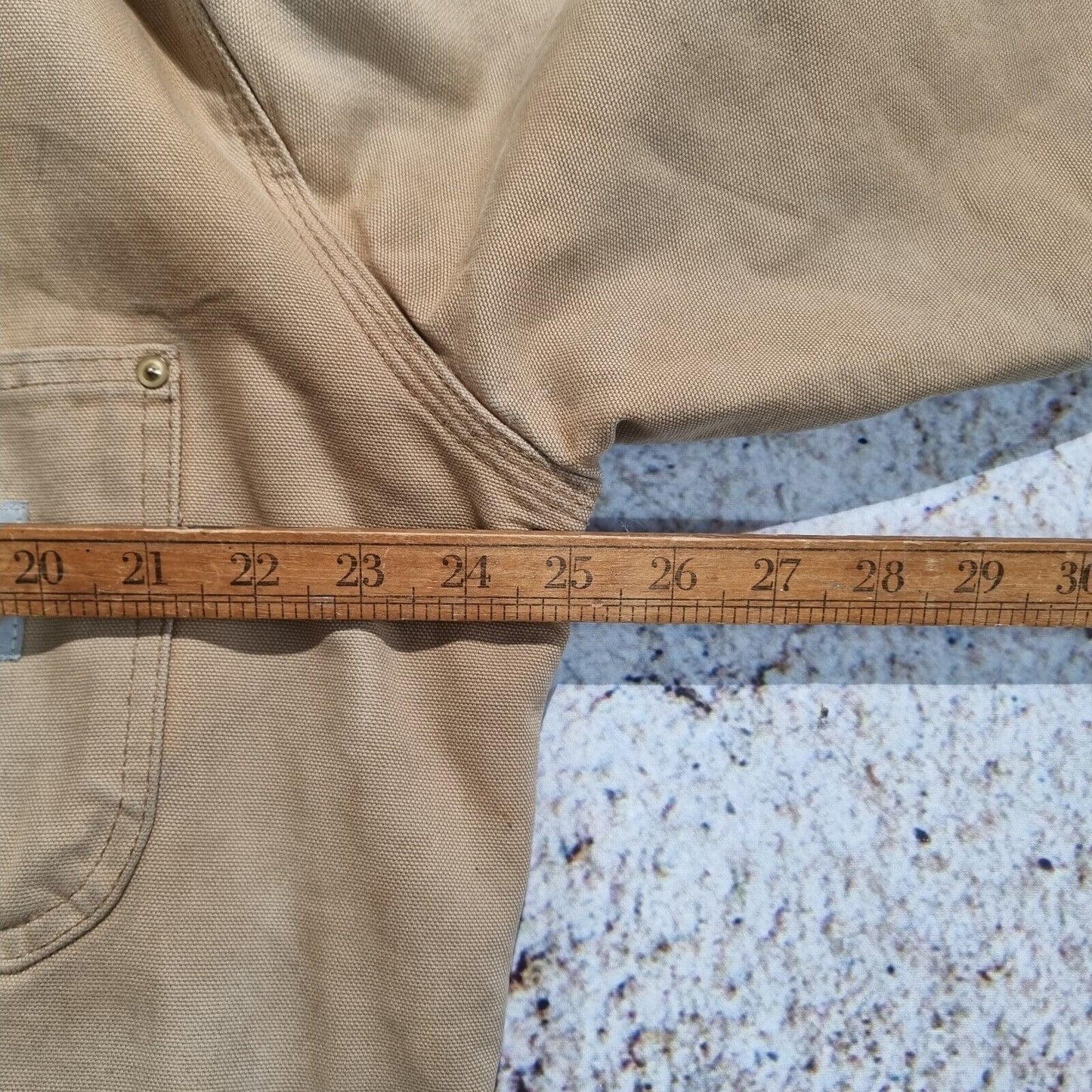 Carhartt Michigan Jacket Blanket Lined Beige Brown Men's Size 44 Tall Large