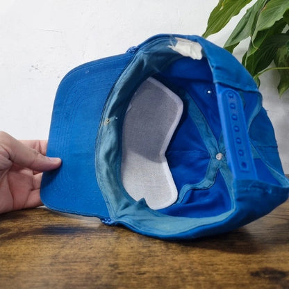 Vintage American Baseball Hat Snapback cap one size adjustable blue delta products