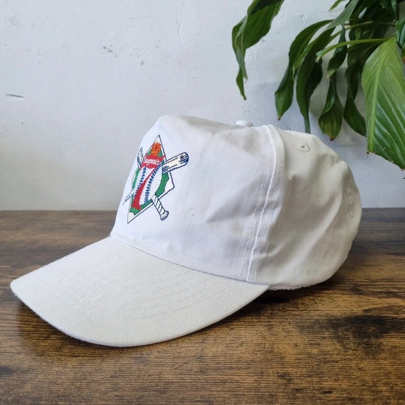 Vintage American Trucker Hat Snapback cap one size adjustable white Seagram's 7