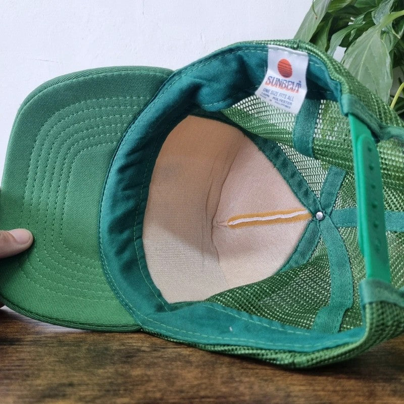 Vintage American Trucker Hat Snapback cap one size adjustable F O F golf
