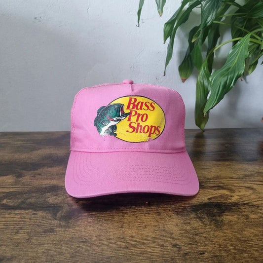 Bass Pro Shop Baseball Hat Snapback cap one size adjustable rose pink