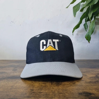 Vintage American Baseball Hat Snapback cap one size adjustable CAT construction