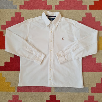 CUSTOM ORDER - RALPH LAUREN SHIRT SIZE MEDIUM WHITE