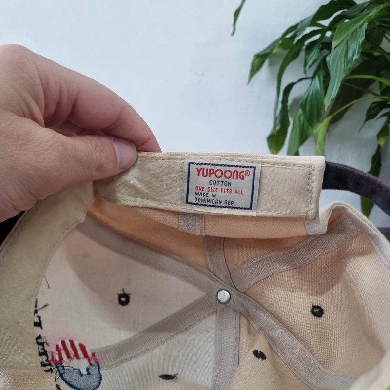 Vintage American baseball Hat Snapback cap one size adjustable community first bankbeige brown
