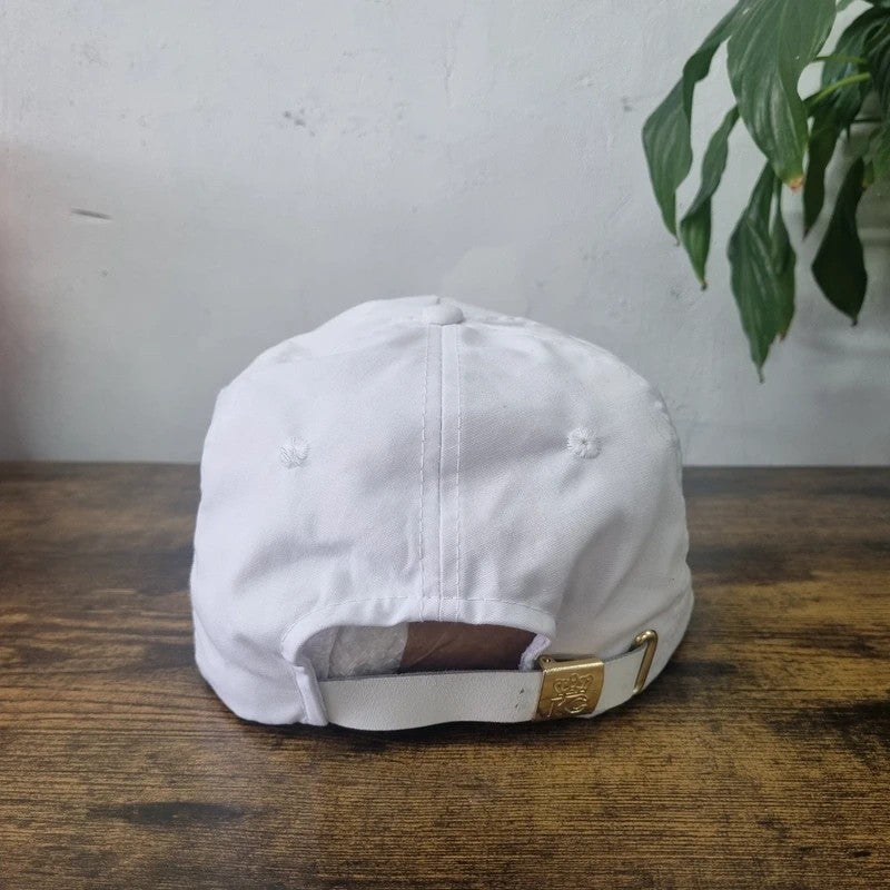 Vintage American Baseball Hat Snapback cap one size white Gehl