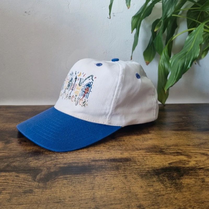 Vintage American Baseball Hat Snapback cap one size adjustable white blue san Francisco