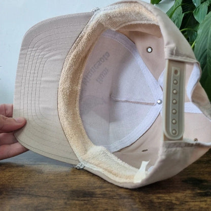 Vintage American Trucker Hat Snapback cap one size adjustable beige bird pheasant
