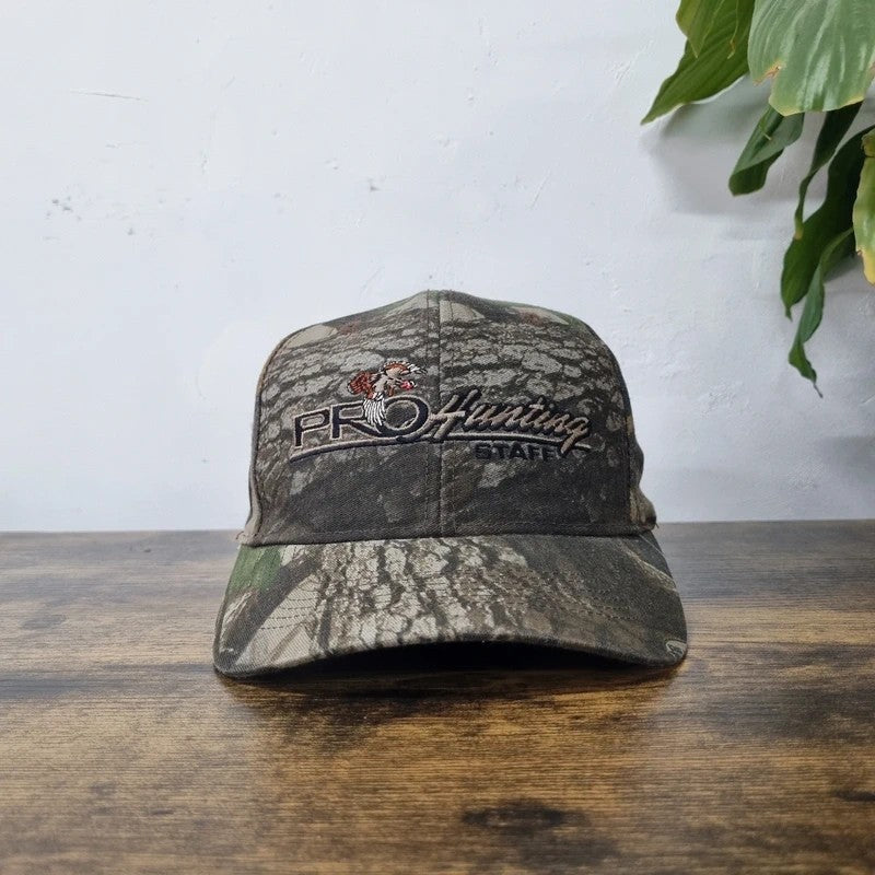 Vintage American Baseball Hat Snapback cap one size adjustable brown realtree pro hunting bird