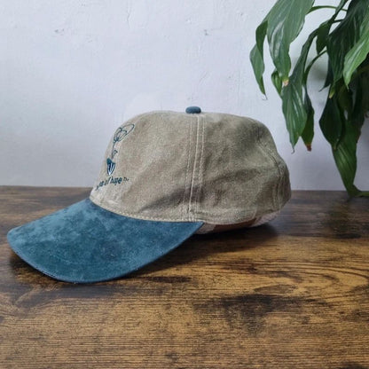 Vintage American Baseball Hat Snapback cap one size adjustable khaki green hats of hope