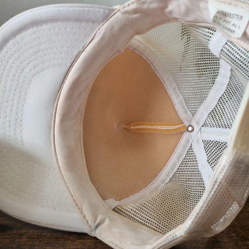 Vintage American Trucker Hat Snapback cap one size adjustable white Nrhs Hunting 91