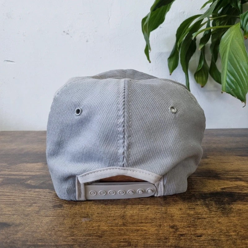 Vintage American Trucker Hat Snapback cap one size adjustable grey helicopter bk117