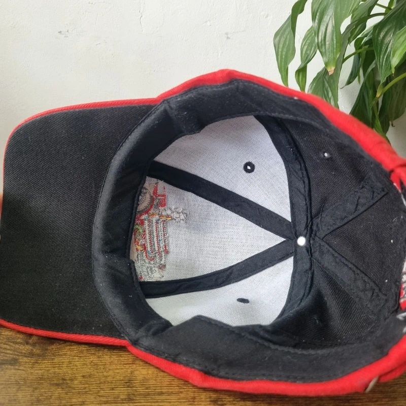 Vintage American Baseball Hat Snapback cap one size adjustable black red dragon fire racing