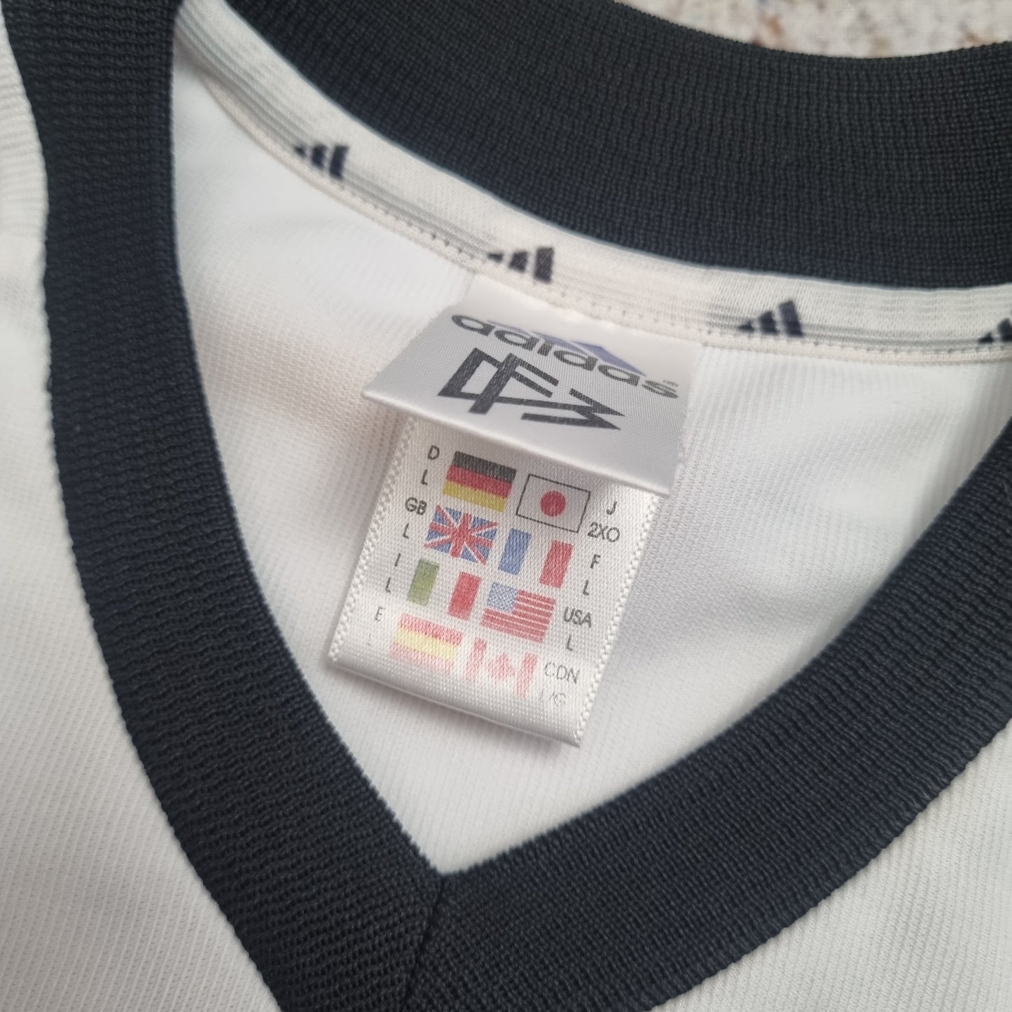 Adidas GERMANY JERSEY FOOTBALL SHIRT 2002 - White - Size L