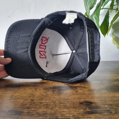Vintage American Trucker Hat Snapback cap one size adjustable Black Cumming Cn14