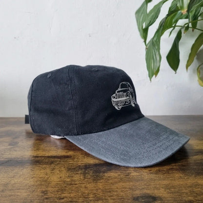Vintage American Baseball Hat Snapback cap one size adjustable black grey Chrysler PT Cruiser