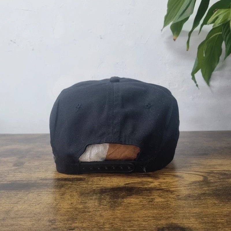Vintage American Trucker Hat Snapback cap one size adjustable black Glencoe Butter & Produce