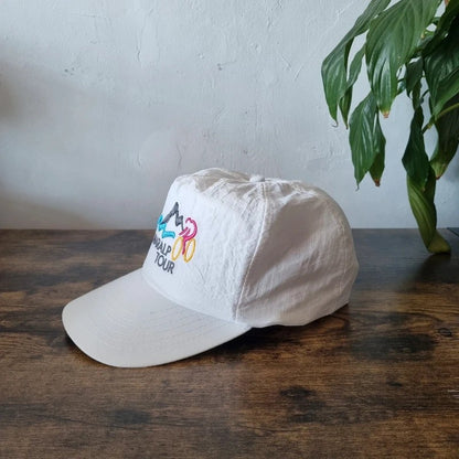 Vintage American Trucker Hat Snapback cap one size adjustable white Maralp tour bike