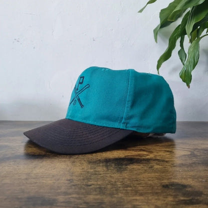 Vintage American Baseball Hat Snapback cap one size adjustable green black Pittsburgh Pirates
