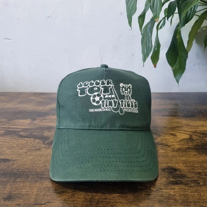 Vintage American Baseball Hat Snapback cap one size adjustable green Soccer Tots and Tiny Tigers