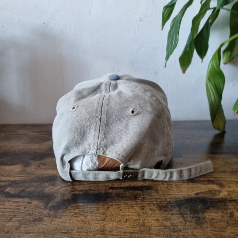 Vintage American Baseball Hat Snapback cap one size adjustable grey blue asa automotive