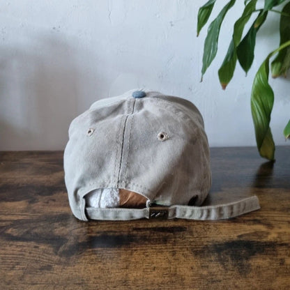 Vintage American Baseball Hat Snapback cap one size adjustable grey blue asa automotive