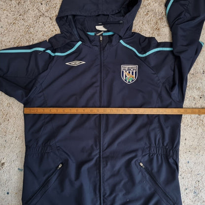 Umbro West Bromwich Albion Training Jacket Zipped Blue Mens Size L