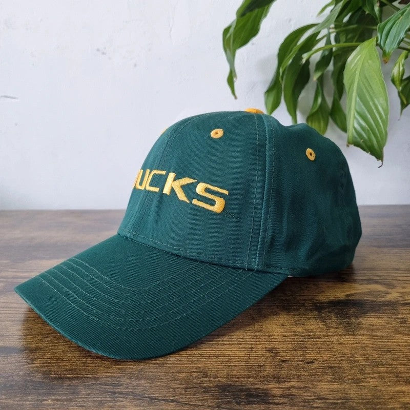 Vintage American Baseball Hat Snapback cap one size adjustable Ducks Green