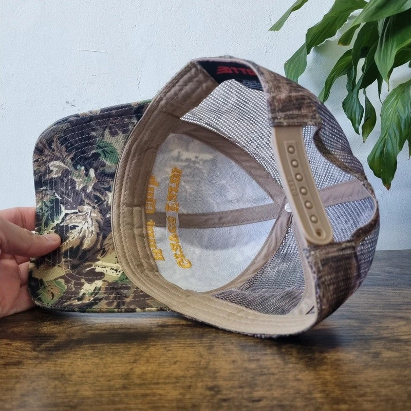 Vintage American Baseball Hat Snapback cap one size adjustable Graves Farm realtree camo