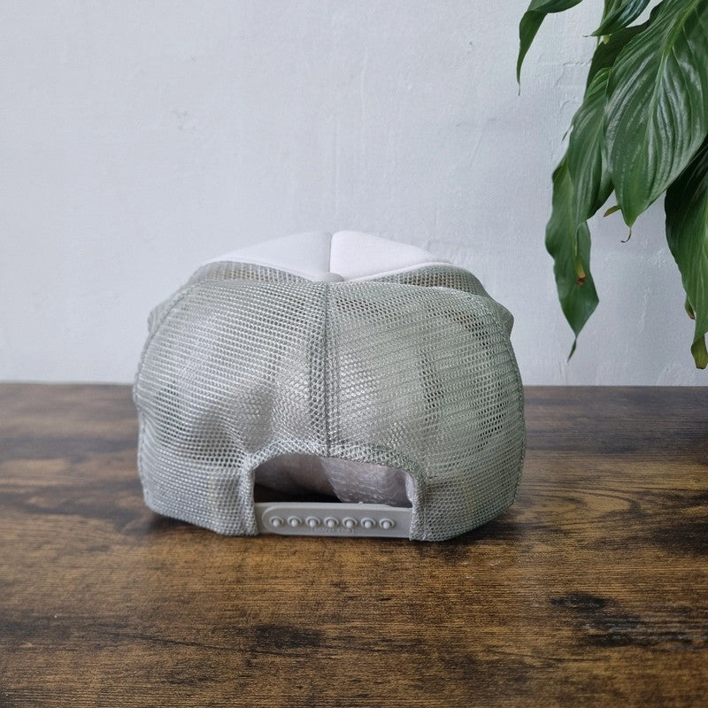 Vintage Trucker Hat snapback cap vintage Fitzgerald's Casino Hotel Las Vegas grey white one size