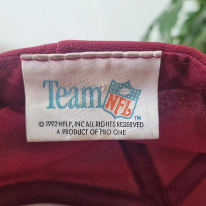Vintage American Baseball Hat Snapback cap one size adjustable burgundy Redskins nfl