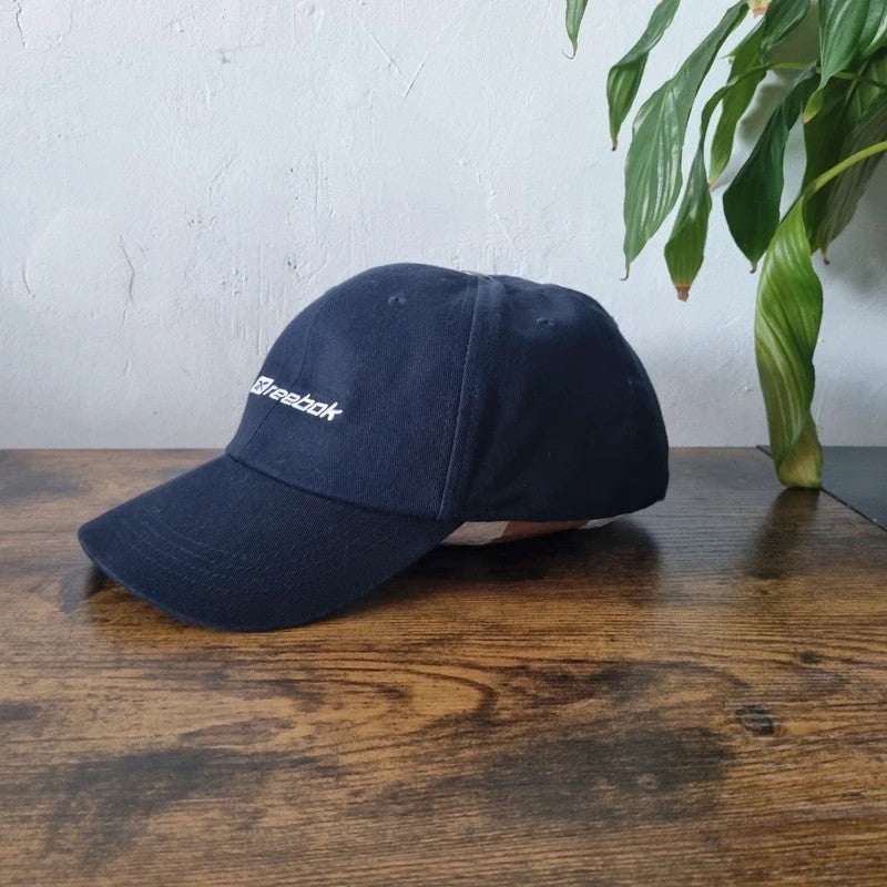 Vintage Reebok Baseball Hat Snapback cap one size adjustable navy